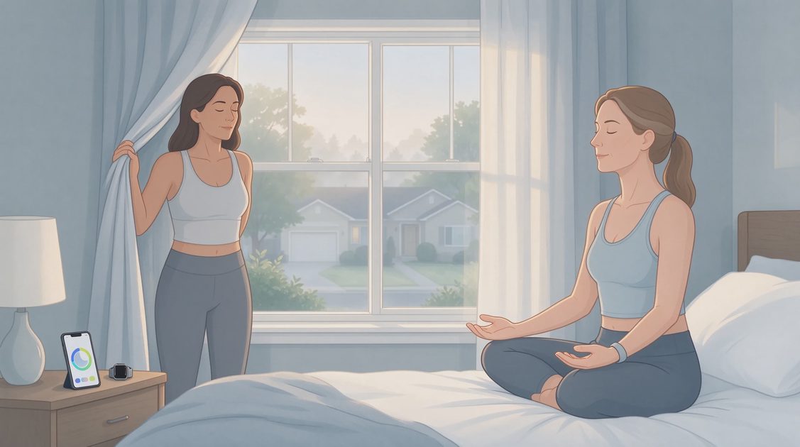 Each time you feel the urge to open a health app, pause for three breaths and ask the body-first question